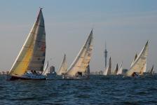 Start van de Double Handed 50 Mijls bij Lelystad